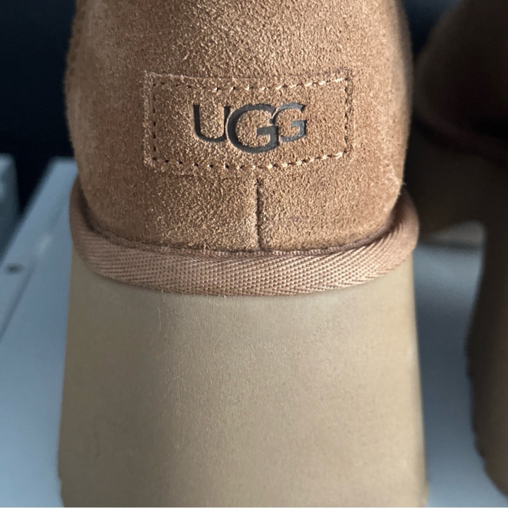 UGG Womens Classic Twin Seam Heights Chestnut Platform Boots 1158313 Size 12 New - Picture 10 of 16